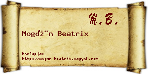 Mogán Beatrix névjegykártya