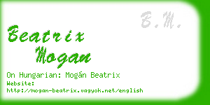 beatrix mogan business card