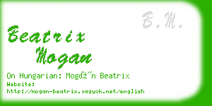 beatrix mogan business card